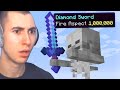 Minecraft, But Every Mob Has Fire Aspect 1,000,000...