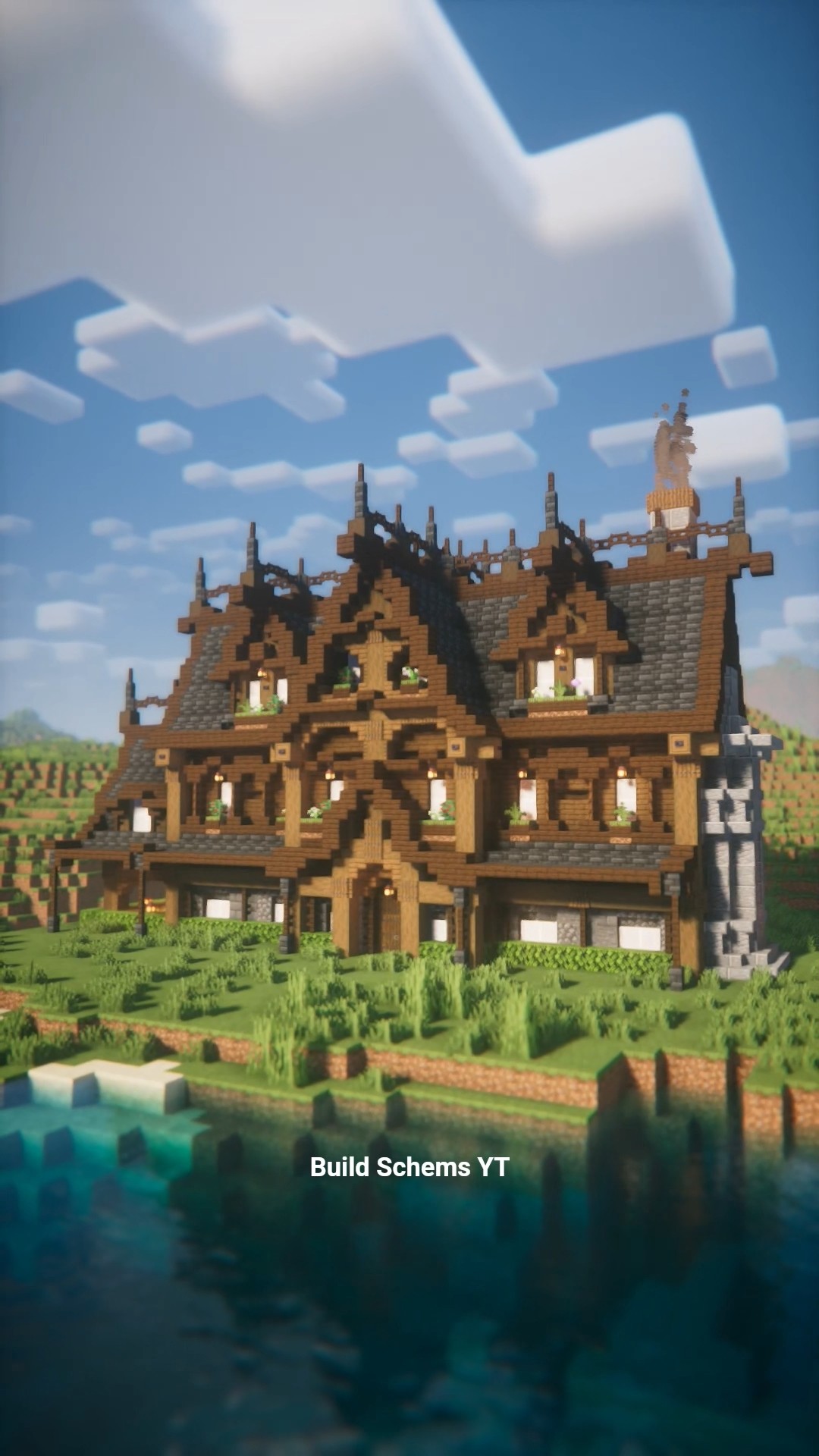 Detailed Medieval Home Survival Build with Interior — watch the build in Minecraft