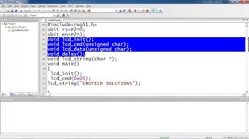 16 x 2 LCD interfacing with 8051 Micro controller - 4bit mode.