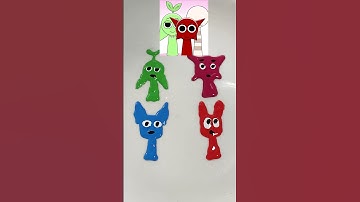 Color mixing Sprunki dandy’s world #asmr #rainbow  #colors #incredibox #funny #sprunki #dandysworld