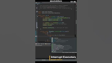 0053 Java Concurrency: interrupt Executors #java #concurrency #programming #coding #shorts