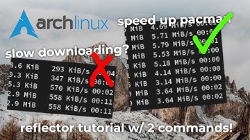 ⚡ Make pacman faster using reflector! (updating mirrorlist by speed)