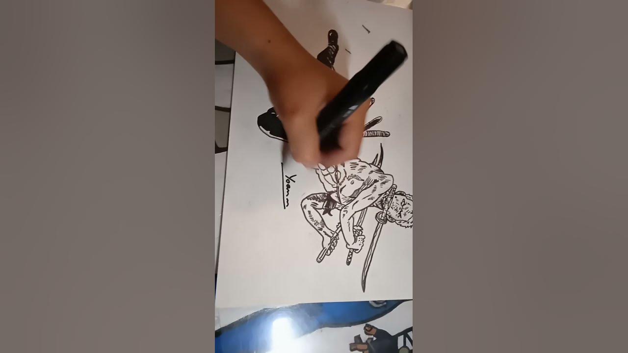 zoro noir et blanc 👍 ️ YouTube