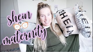 SHEIN MATERNITY HAUL \& TRY ON  \/ \/  21 WEEKS PREGNANT