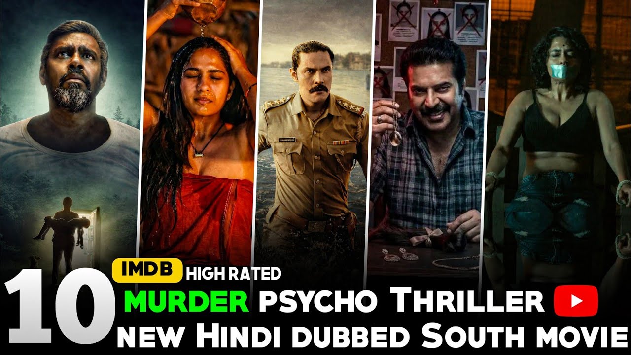Top 10 New South Indian Psycho Thriller Movies in Hindi 2025 | Best Investigation Thrillers