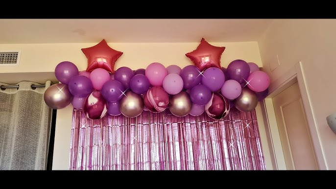 birthday decorations - balloon decorations - YouTube