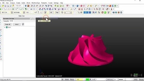 Mastercam X5 || quick 3d modelling || impeller