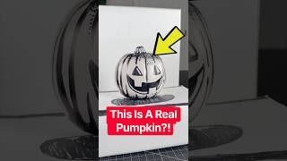 How To Paint A Real 2D Pumpkin 🎃 Easy! #halloween #spookyseason #diy