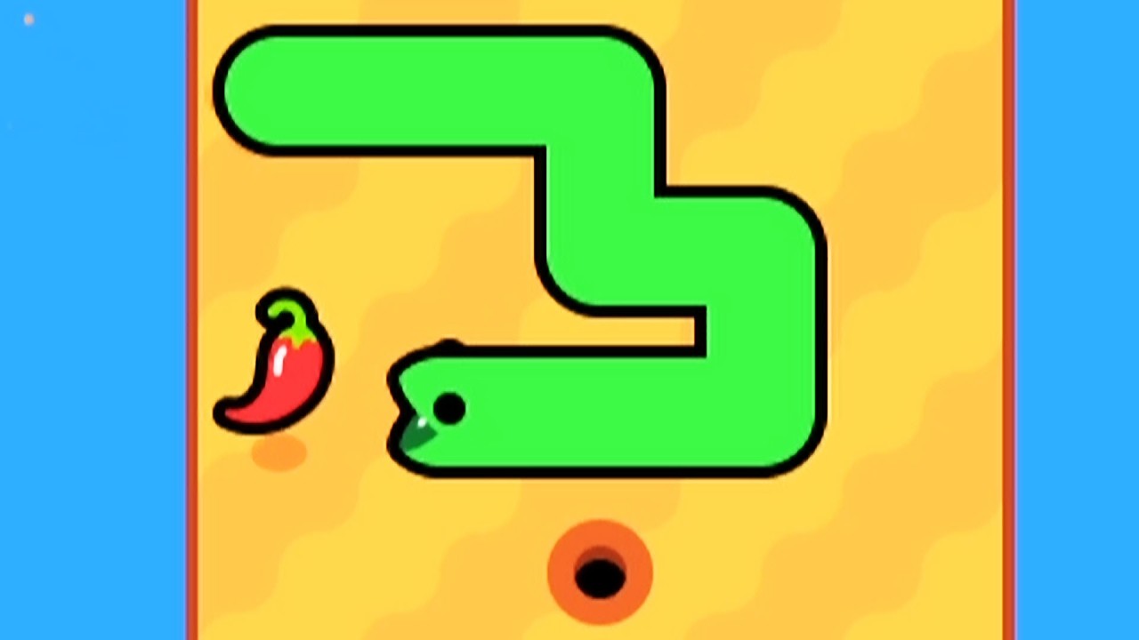 Помоги змее залезть в дырочку - ssspicy