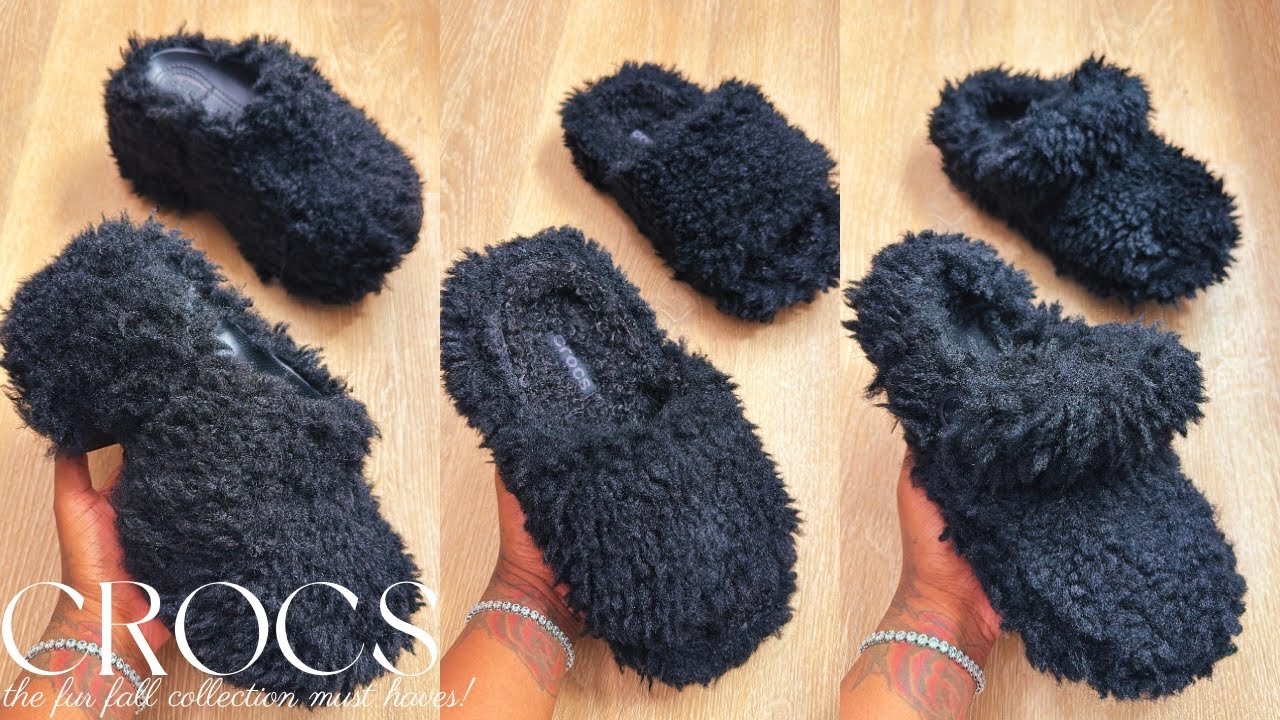 CROCS NEW SHAGGY FUR COLLECTION UNBOXING REVIEW & TRY ON