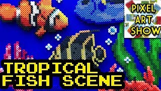 Perler Bead Tropical Fish Project - Pixel Art Show