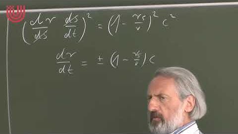 General theory of relativity - Volker Perlick - Lecture 22