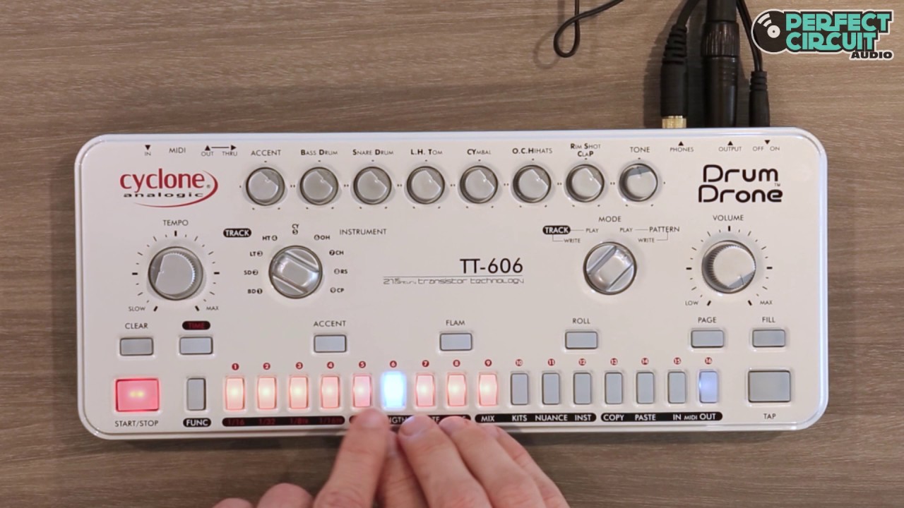 Cyclone Analogic Drum Drone TT-606 Demo - YouTube