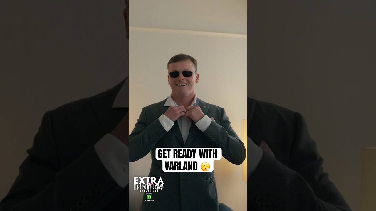 Get ready with Louis Varland for the MLB All-Star red carpet 🔥 #MLB #Toronto #BlueJays