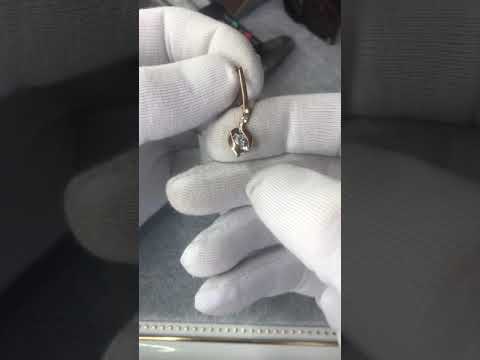 Серьги из золота ювелирного завода "Sokolov" с подвесной частью. Серьги из золота ювелирного завода "Sokolov" с подвесной частью.