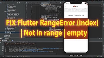 FIX Flutter RangeError (index): Invalid Value: Only valid value is 0: 1 | Not in range |  empty: