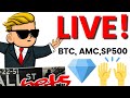 🔴Stock Market Live: Wednesday Bitcoin, Gold, S&P 500, GME, AMC 💎🙌?