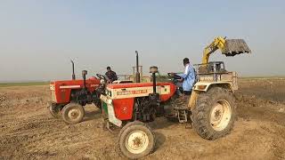 Kobelco Yutani Loading Swaraj Mahindra JX50T Tractors | Tractor Fully loaded trolley |