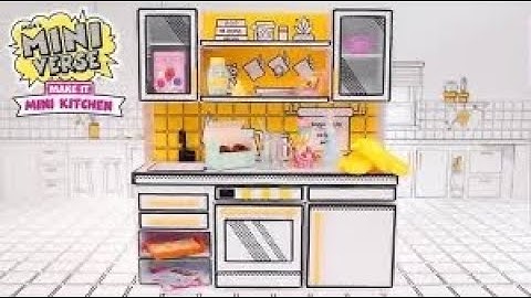 Unboxing the MINIVERSE Make it Mini Kitchen! With working UV Light! ❤️🥤🍰 #miniverse #toyunboxing