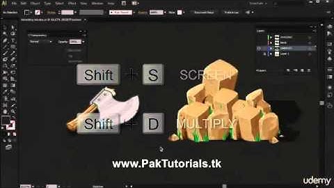 Adobe Illustrator Tutorials 5 Blending modes in English Tutorial PakTutorials