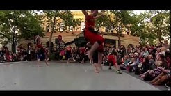 Dancers performing to Brazilian music.