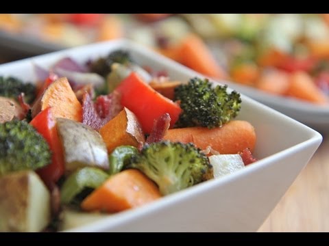 Oven Roasted Vegetables With Bacon ( Easy & Delicious Side Dish)