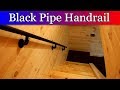 Black Pipe Staircase Handrail