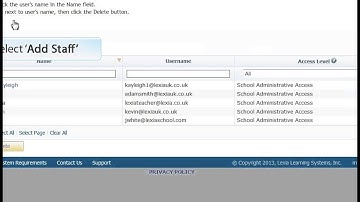 Lexia Support Video: Adding Staff to Lexia