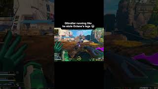 Gibraltar vs Octane Speed #apexlegends #shorts