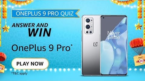 Amazon Quiz Answers | OnePlus 9 Pro 5G Quiz | Win OnePlus 9 Pro 5G | 21 September 2021 | FunZone