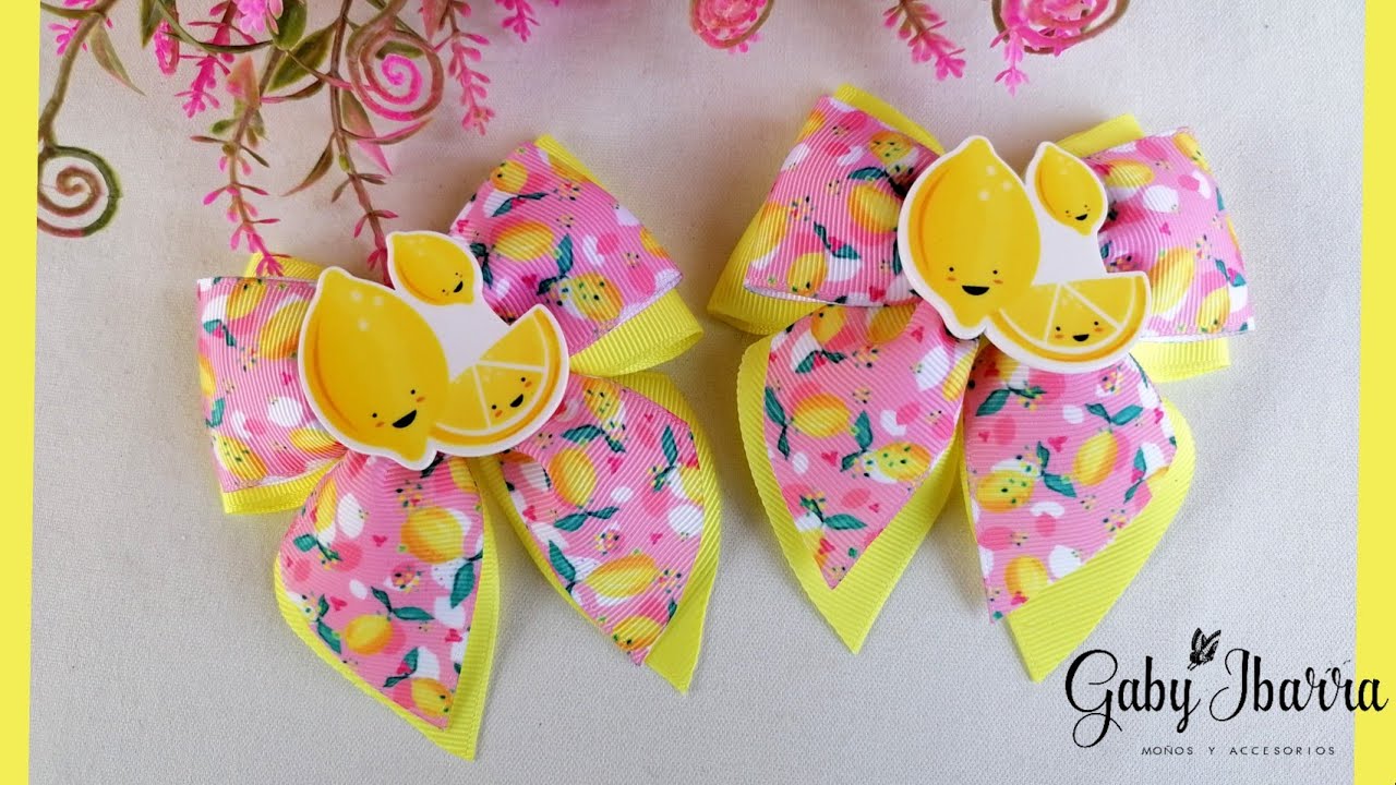 Par de moñitos fáciles de hacer