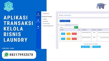 Source Code Aplikasi Transaksi Kelola Bisnis Laundry