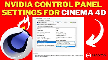 Best NVIDIA Control Panel SETTINGS For Cinema 4D | Fix MAXON CINEMA 4D Not Using GPU To Render 2024