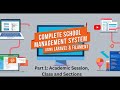 Academic Session, Class &amp; Sections | Laravel Filament School Management System – Complete Guide