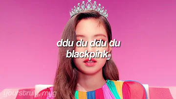 blackpink - ddu du ddu du ( sped up )