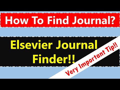How to Find Suitable Journals for Research Article? 