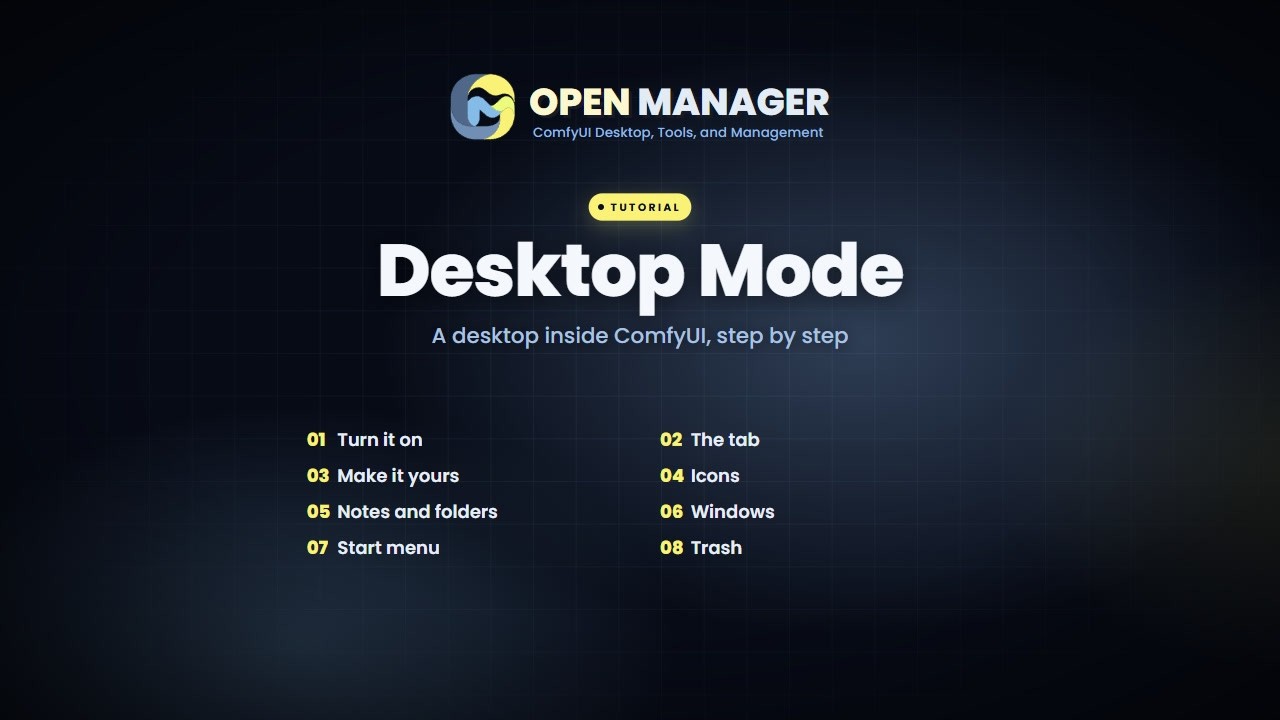 Open Manager for ComfyUI: Desktop Mode Tutorial - YouTube