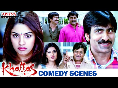 Ravi Teja Superhit Movie Comedy Scenes | Khallas Hindi Dubbed Movie | Prakash Raj | Richa