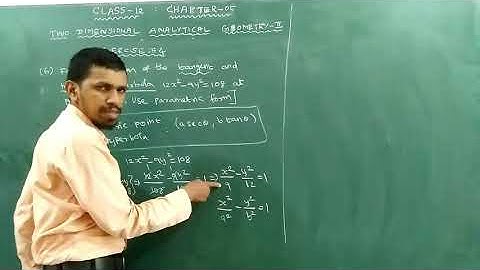 Class 12 | Unit – 5 | Two Dimensional Analytical Geometry – II | Exercise 5.4 | Qn.No: 6