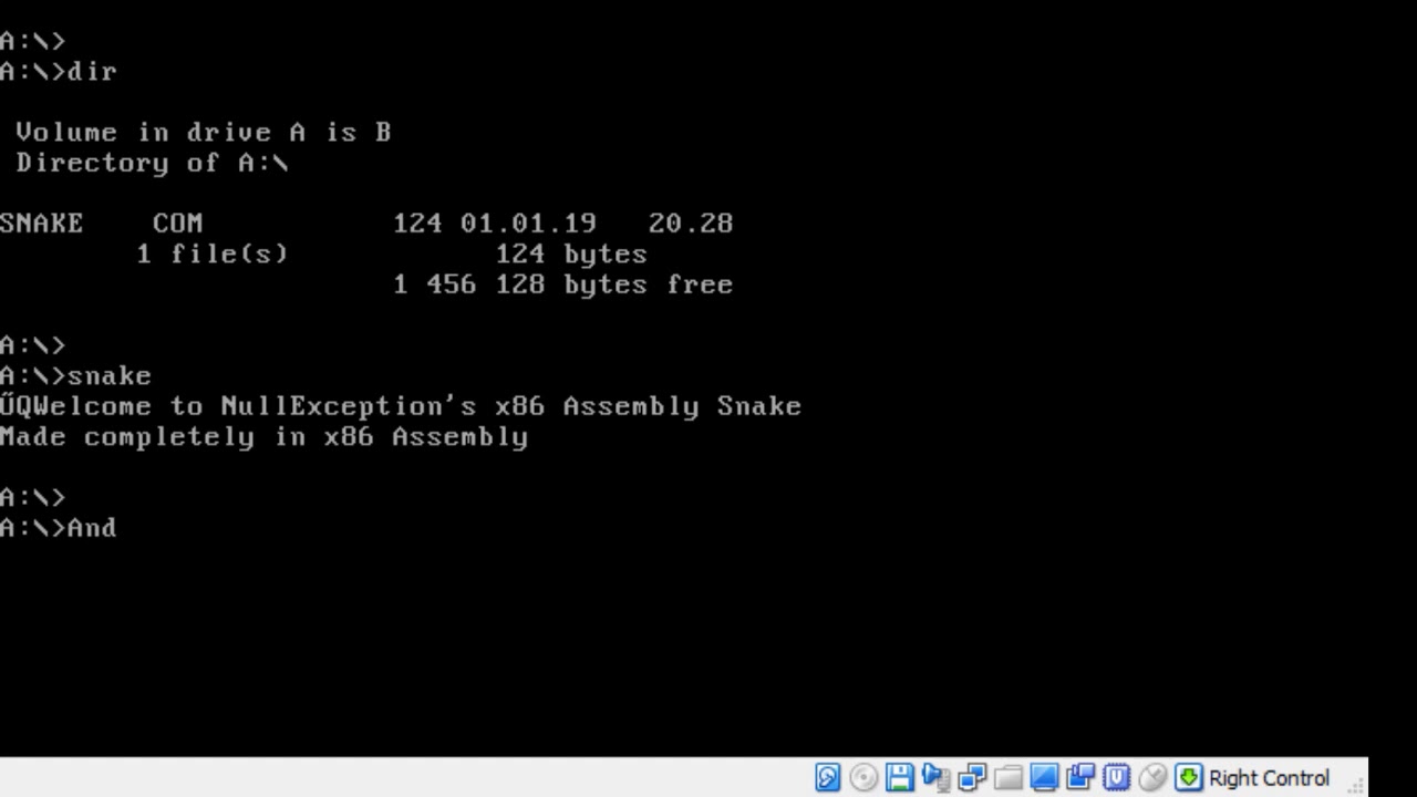 Physical floppy drive on ms dos 6 22 in vbox youtube