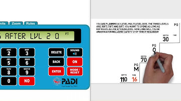 PADI Divemaster and Instructor exams, RDP, Multilevel
