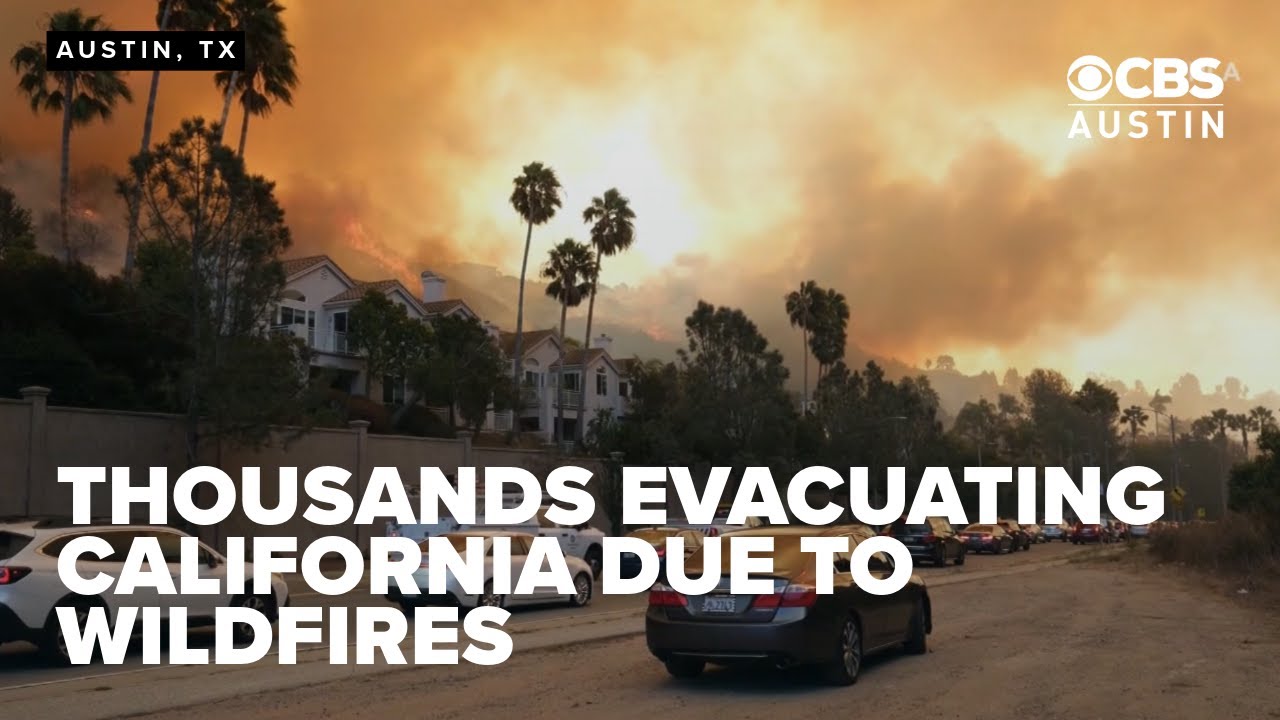 Tens of thousands evacuate as California wildfires rage - YouTube