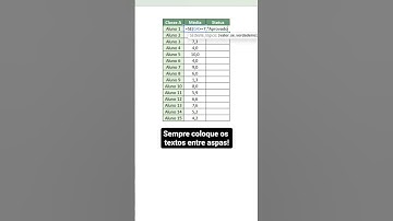 Função SE aprovado ou reprovado no Excel | #shorts