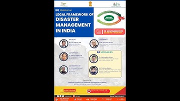 Legal Framework of Disaster Management in India.| DISASTER IN INDIA | MHA | COVID-19 | DRR | 2022 |