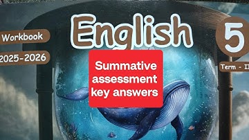 5th std term-2 English workbook  Summative Assessment key answers…2025-26