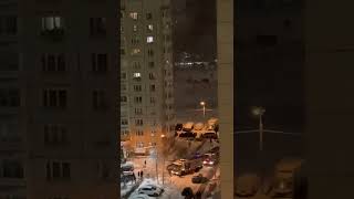 Пожар Подольск м. р. н Кузнечик 15.12.21.