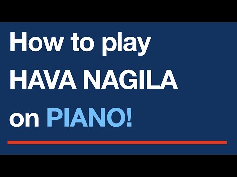 Free easy piano sheet music - Hava Nagila - YouTube