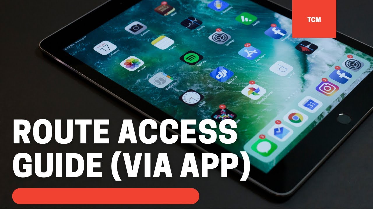 How access routes via Dispatch Pro app - YouTube