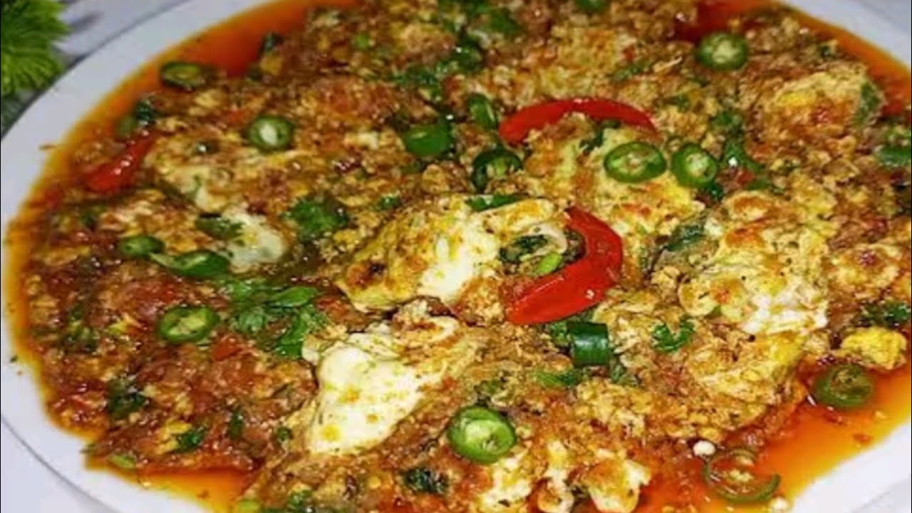 Eggs pea recipe/anday matar ke bujia/انڈے مٹر کی ریسیپی/ by kitchen with Arooba