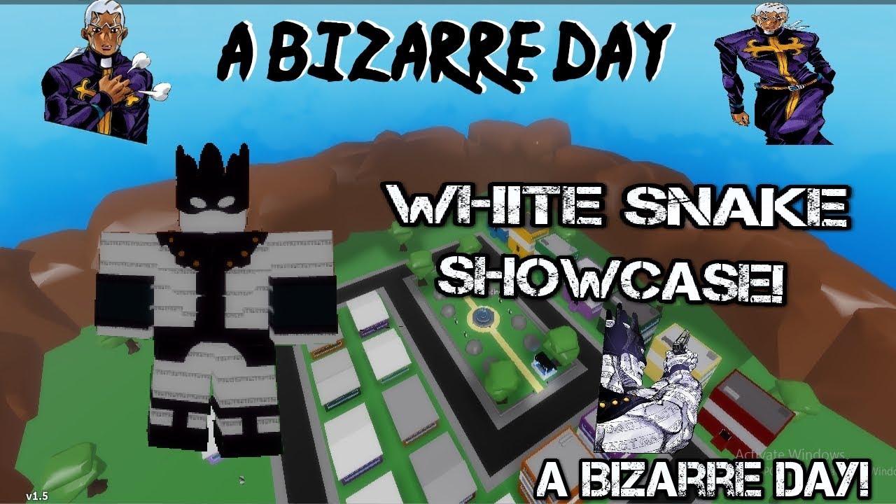 Roblox A Bizarre Day White Snake Showcase Youtube - roblox a bizarre day whitesnake showcase by somsak 6185